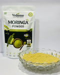Vedsense Moringa Stick Powder front view with powder in bowl