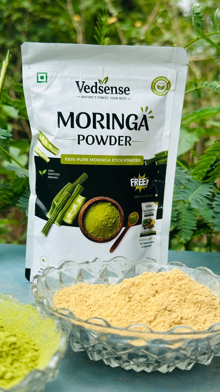Vedsense Moringa Stick Powder – 100% Pure Moringa Stick Powder (100g)