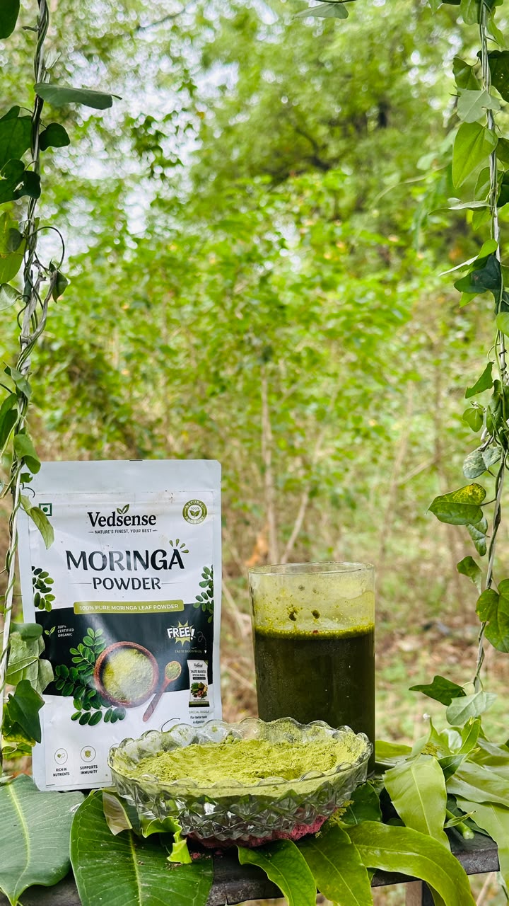Vedsense Moringa Powder – 100% Pure Moringa Leaf Powder (100g)